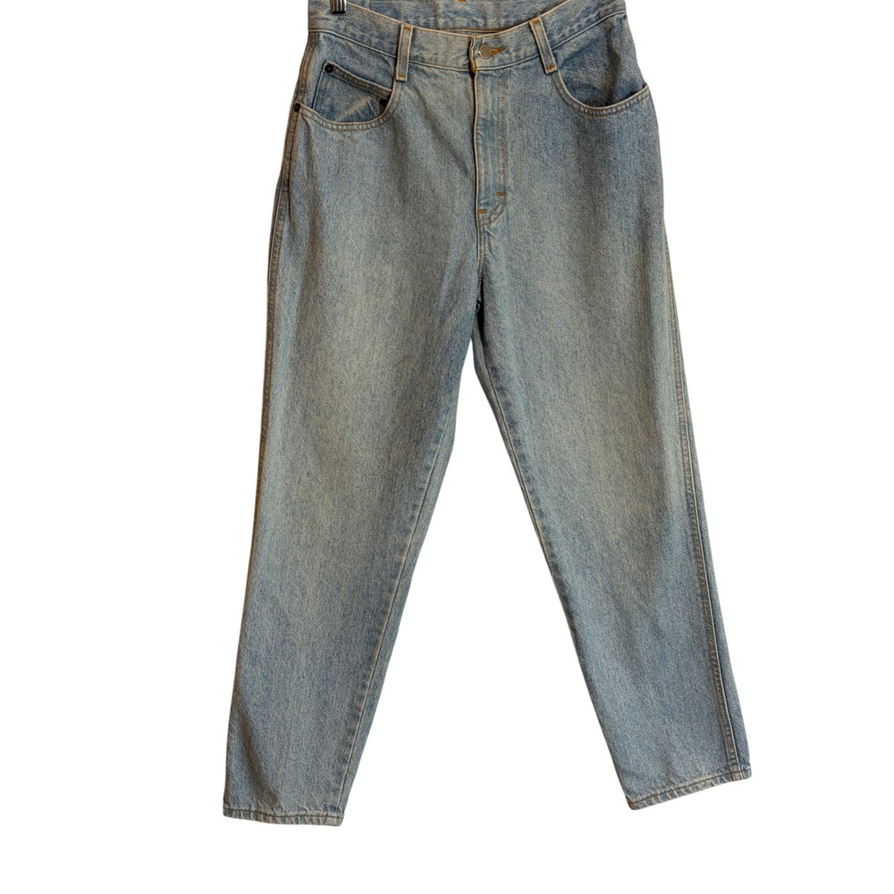 Gitano Vintage Mom Jeans Light Wash High Rise Tapered Leg Denim Size 10 Short